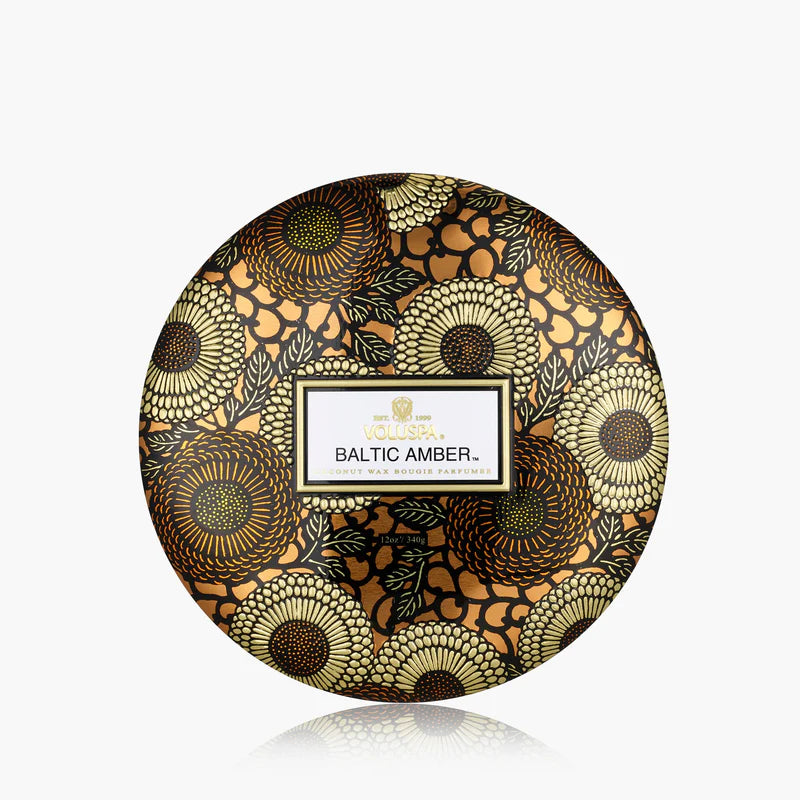 Voluspa - Baltic Amber 3-Wick Tin