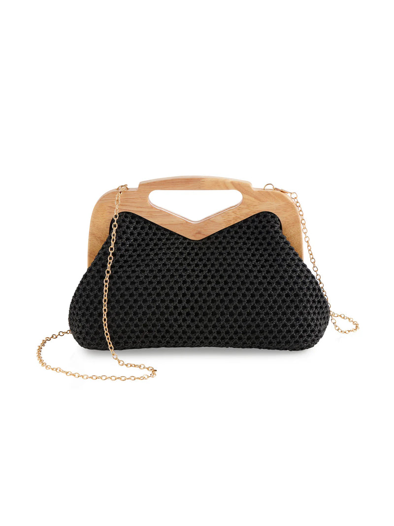 Shiraleah Rio Top Handle Clutch - Black