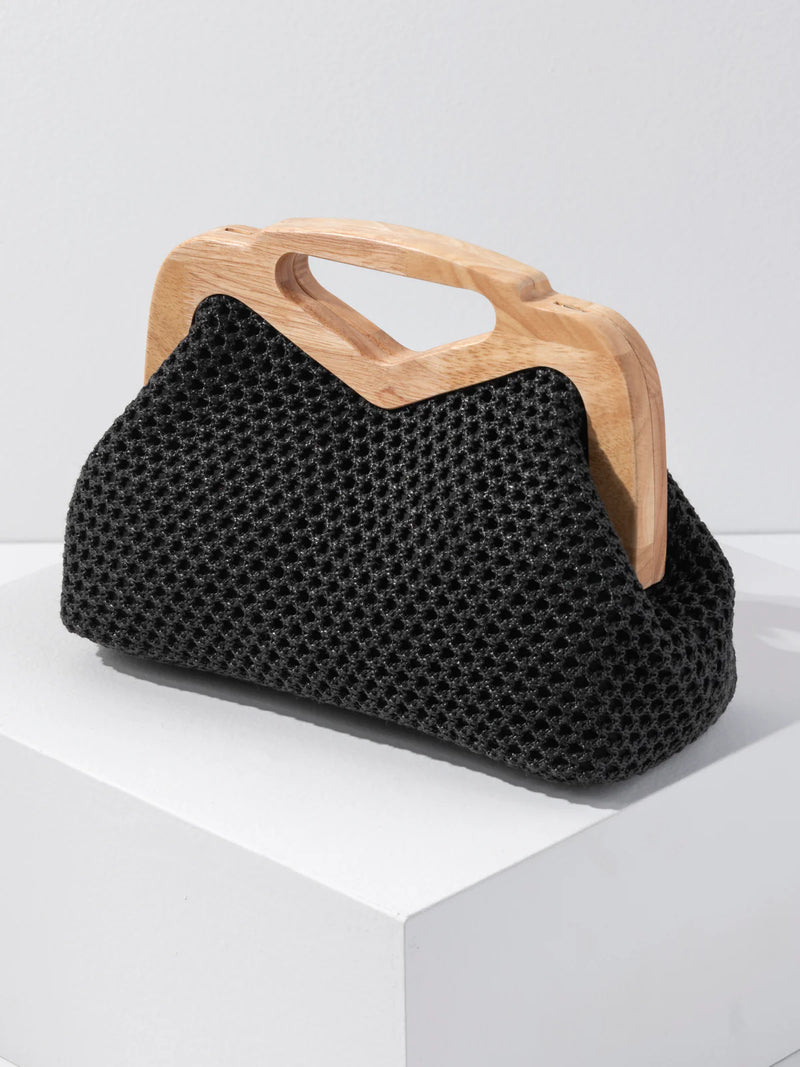 Shiraleah Rio Top Handle Clutch - Black