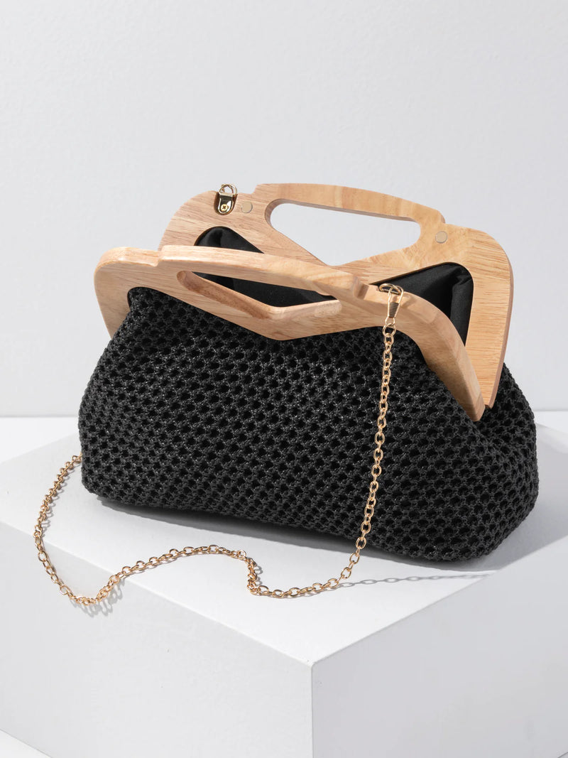 Shiraleah Rio Top Handle Clutch - Black