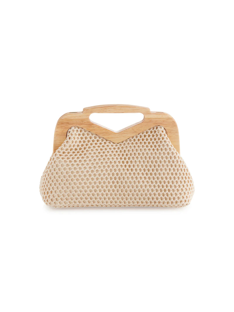 Shiraleah Rio Top Handle Clutch - Natural