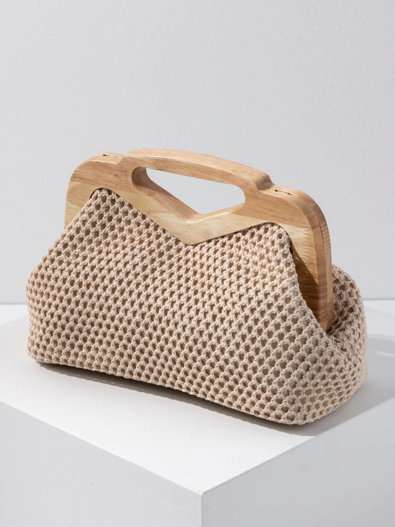 Shiraleah Rio Top Handle Clutch - Natural