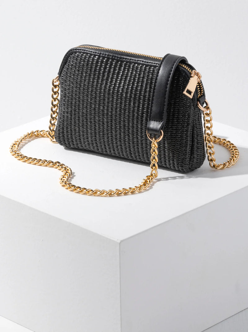 Shiraleah Shiraleah Josephine Straw Mini Shoulder Bag - Back