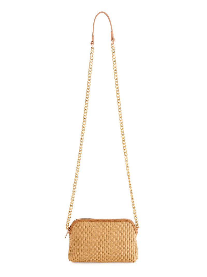 Shiraleah Shiraleah Josephine Straw Mini Shoulder Bag - Natural