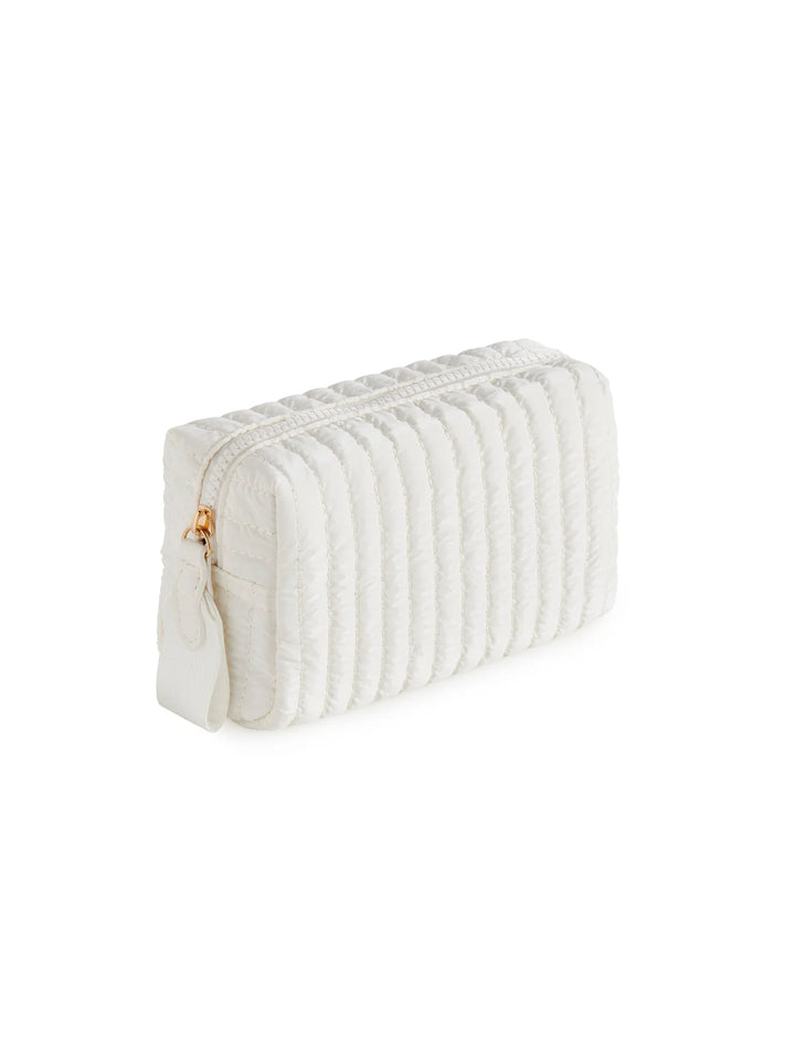 Shiraleah Shiraleah Logan Small Boxy Cosmetic Pouch - Pearl