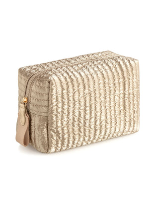 Shiraleah Shiraleah Logan Large Boxy Cosmetic Pouch - Gold