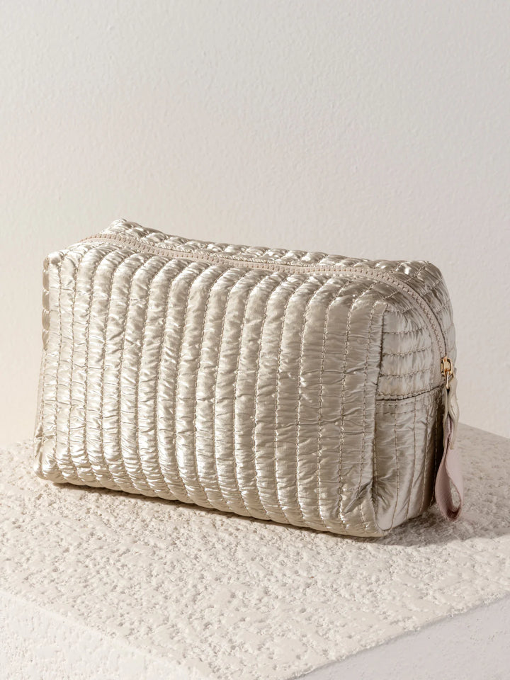 Shiraleah Shiraleah Logan Large Boxy Cosmetic Pouch - Gold