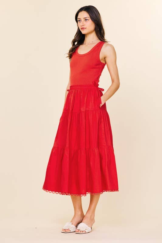 Amalfi Poppy Dress