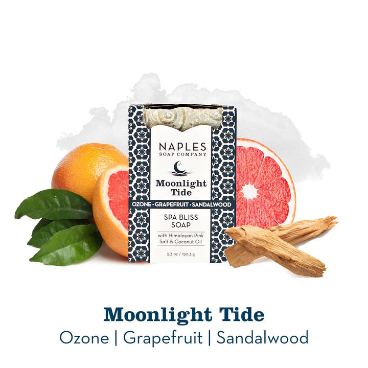 Moonlight Tide Sea Salt Spa Soap – Sea Minerals&amp;Coconut Oil