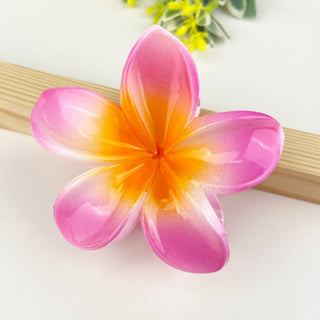 Colorful plumeria hair Clip