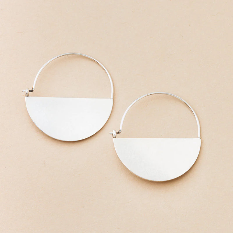 Scout - Refined Earring Collection - Lunar Hoop/Sterling Silver