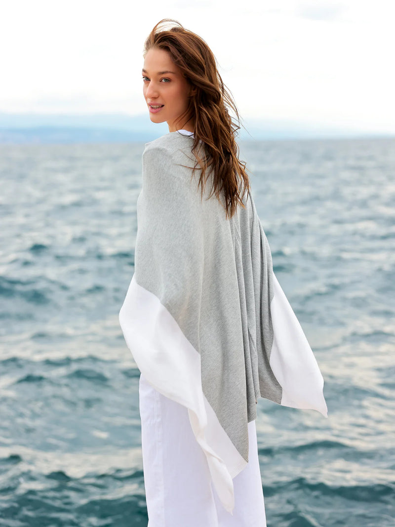 Shiraleah Madeleine Travel Poncho - Stone