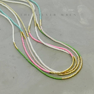 Lithe Beaded Necklace - Choose  your color