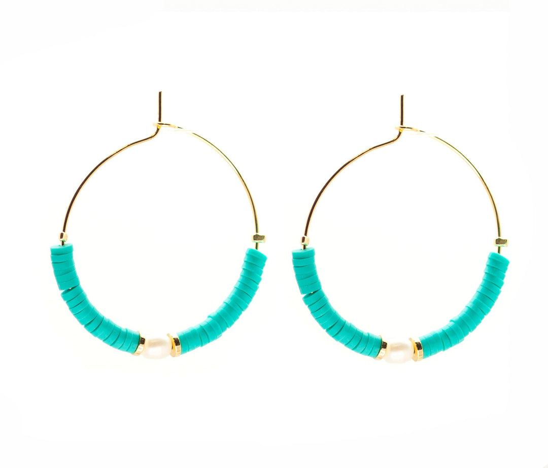 Salty Cali Windansea Hoops ~ Salty Shells