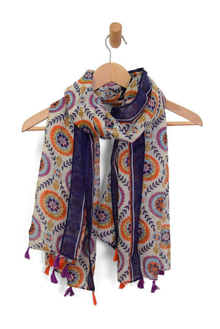 Floral Medallion Scarf