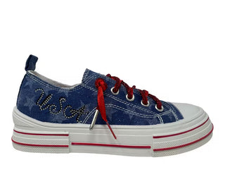 Women's Aman USA Sneaker - Denim USA