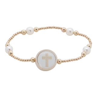 Tap to Pray by Versible Survivor Series 14Kt Gold Beaded Bracelets