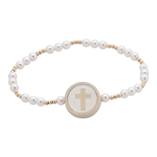 Tap to Pray by Versible Survivor Series 14Kt Gold Beaded Bracelets