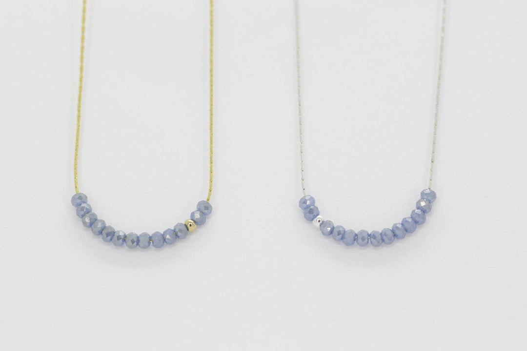 Salty Cali Sprinkle of Stormy Ocean Necklace