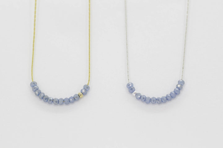 Salty Cali Sprinkle of Stormy Ocean Necklace