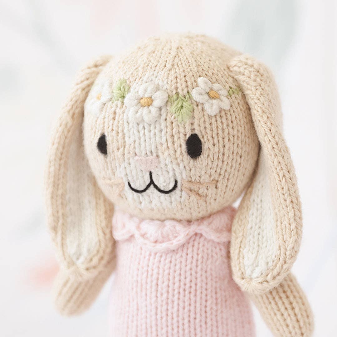 Cuddle+Kind Tiny Hannah the bunny (blush), gives 10 meals