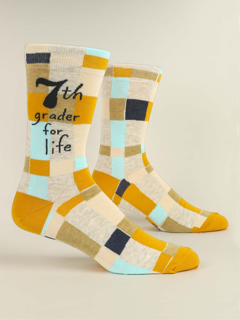 Blue Q Mens Socks - 7th Grader for Life