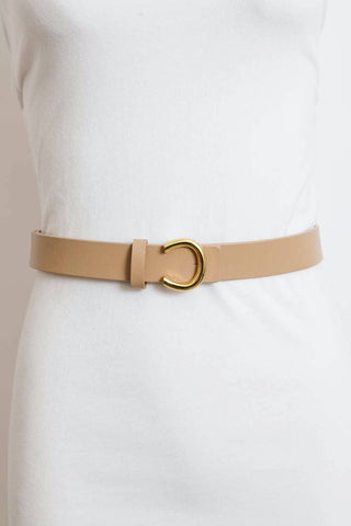Minimalist Gold Horseshoe Belt -