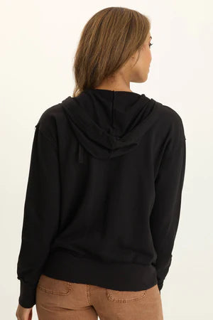 XCVI Wearables Rosalyn Hoodie  in Black