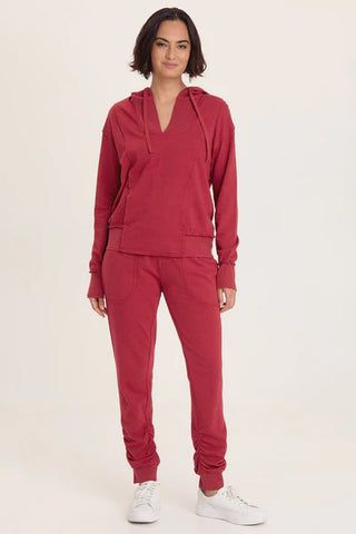 XCVI Wearables Yaegar Slim Leg Fleece 'Jogger' Pant  in Corundum