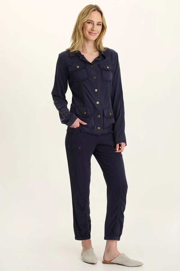 XCVI Wearables Squire Pant - Navy