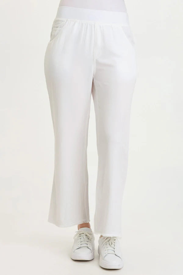 XCVI Wearables Lorilei Twill Five-Pocket Pant  in White