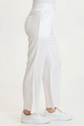 XCVI Wearables Lorilei Twill Five-Pocket Pant  in White