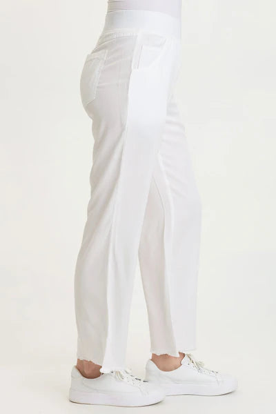 XCVI Wearables Lorilei Twill Five-Pocket Pant  in White
