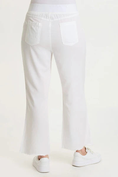 XCVI Wearables Lorilei Twill Five-Pocket Pant  in White