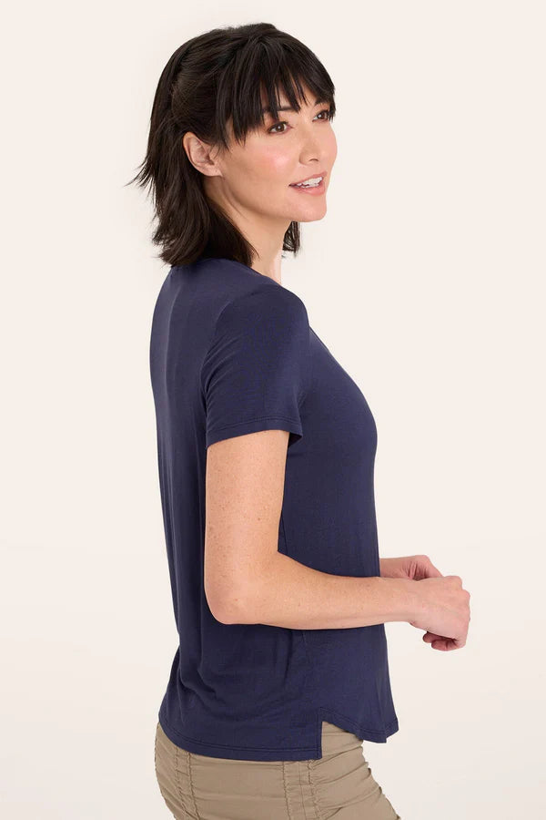 XCVI Wearables Authority Tee Navy