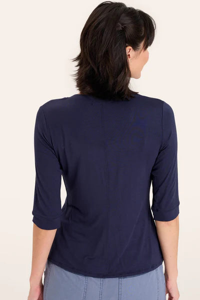 XCVI Wearables Principle Top Navy