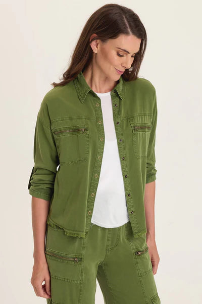 XCVI Wearables Knapp Button Up - Apollo Pigment