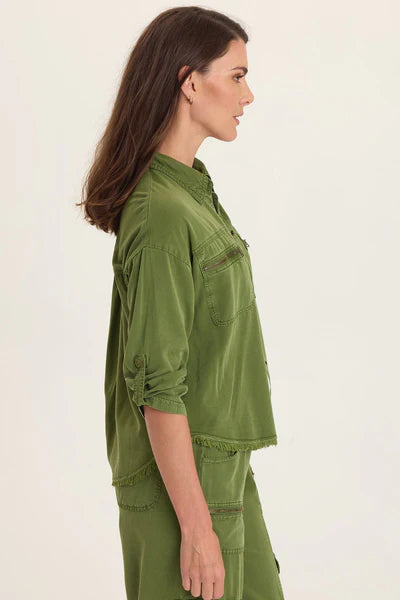XCVI Wearables Knapp Button Up - Apollo Pigment