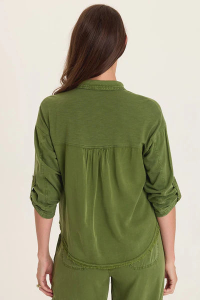 XCVI Wearables Knapp Button Up - Apollo Pigment