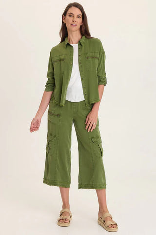XCVI Wearables Knapp Button Up - Apollo Pigment