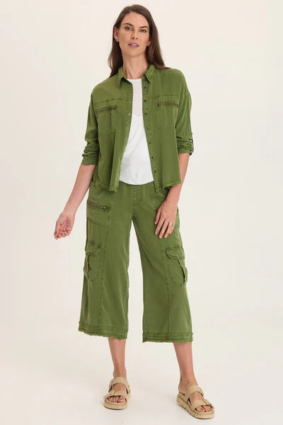 XCVI Wearables Knapp Button Up - Apollo Pigment