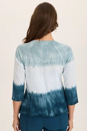 XCVI Wearables Maven Top Tricolor Ombre Abyss