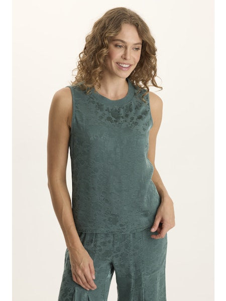 XCVI Mahala Tank - Ocean Storm Pigment