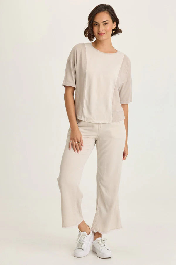 XCVI Wearables Lorilei Twill Five-Pocket Pant  in Clay Pot Pigment