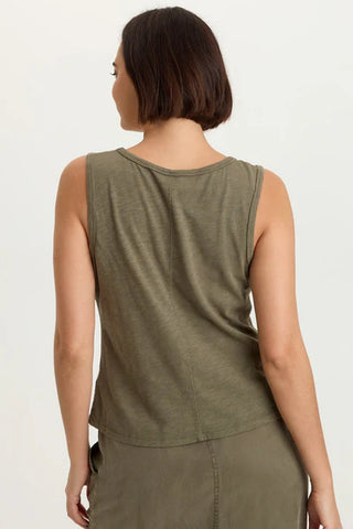 XCVI Etano Jersey Scoop Neck Tank English Moss