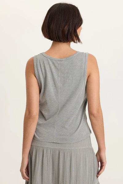 XCVI Printed Etano Jersey Tank Masterpiece Pigment