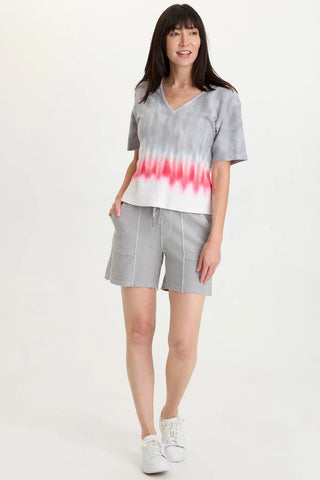 XCVI Elvio Crepe Knit 4-Pocket Short Soft Pebble Pigment