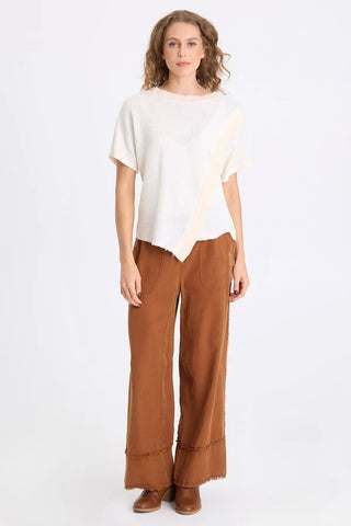 XCVI Ursus Thermal Asymmetric Top Toasted Almond