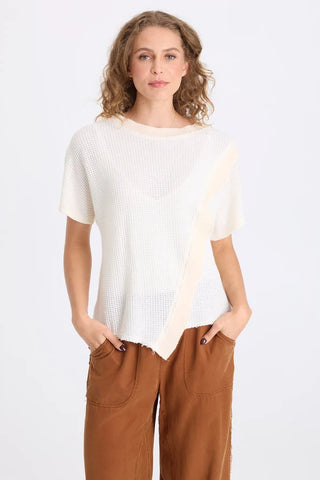 XCVI Ursus Thermal Asymmetric Top Toasted Almond