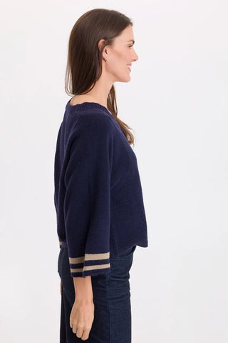 XCVI Wearables Jasper Racing Stripe Sweater Superior